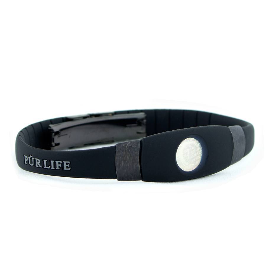 Black Gray Sports Negative Ion Bracelet By Pürlife Purlife Negative Ion Wrist Band Sports Bracelets Elite Black