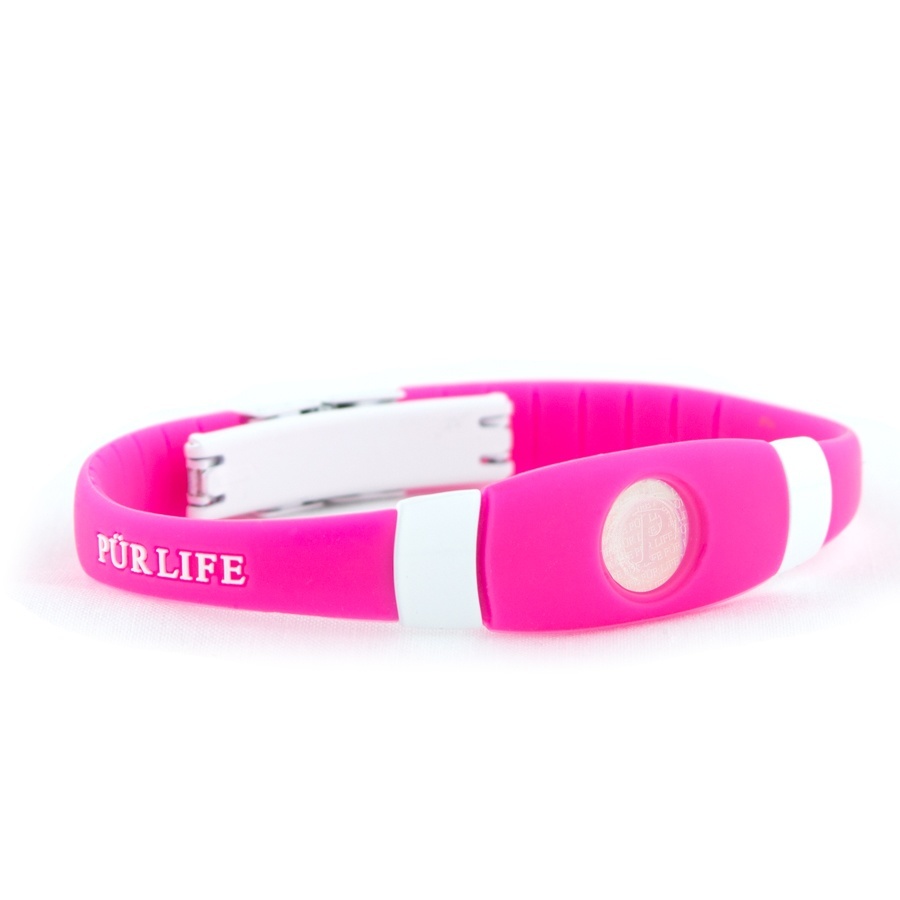 purlife negative ion wrist band sports bracelets elite pink