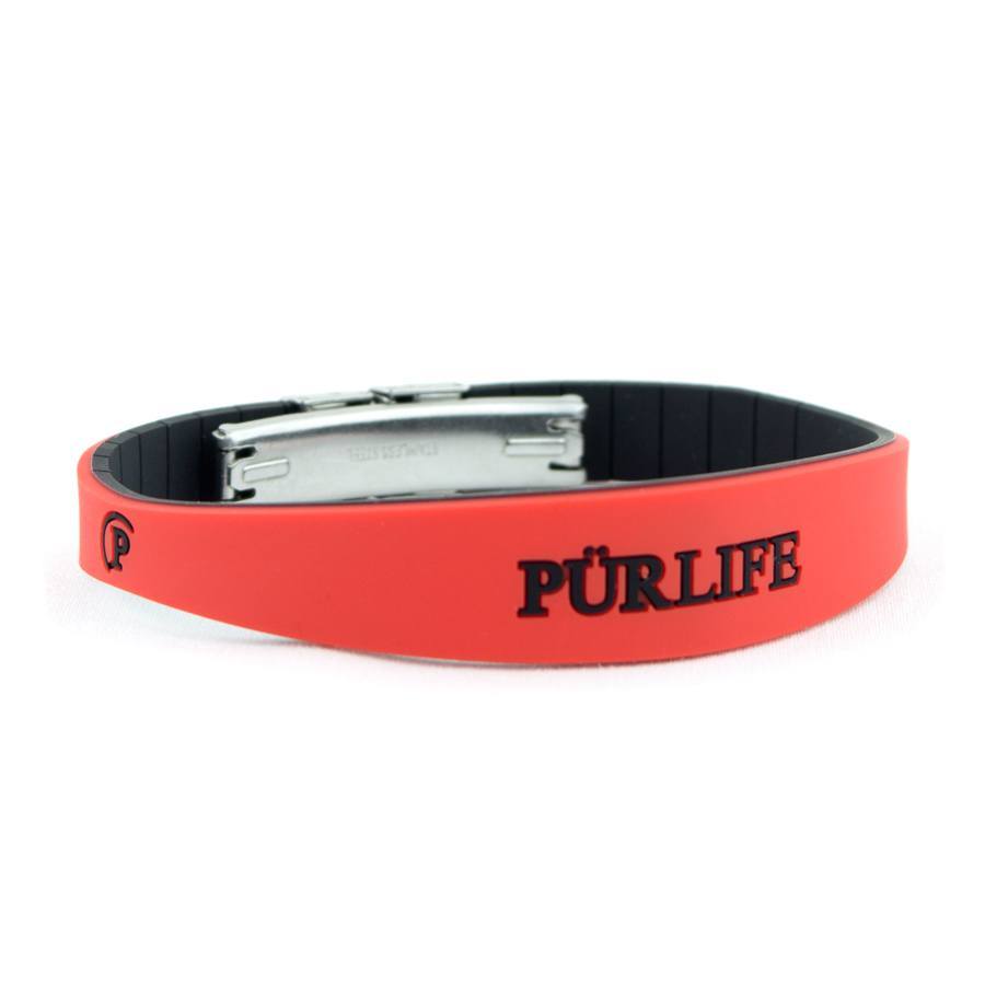 sport red black negative ion bracelet by pürlife
