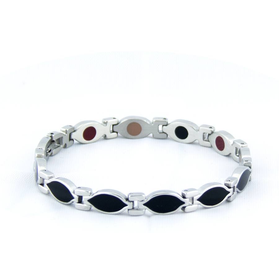 Black Onyx Shape Negative Ion Bracelet By Pürlife